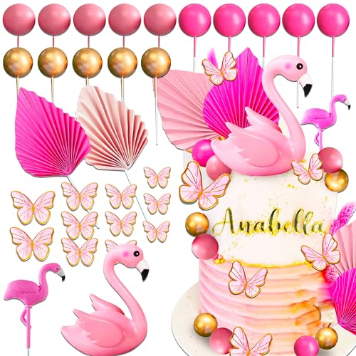JeVenis 30 PCS Rosa Flamingo Kuchen Topper Luau Kuchen Dekorationen Hawaii Kuchen Topper Strand Kuchen Topper Dekorationen für Geburtstag Baby Dusche Braut Dusche Hochzeit Party JeVenis 30 PCS Rosa Flamingo Kuchen Topper Luau Kuchen Dekorationen Hawaii Kuchen Topper Strand Kuchen Topper Dekorationen für Geburtstag Baby Dusche Braut Dusche Hochzeit Party von JeVenis