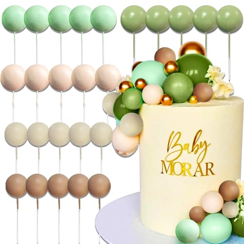 JeVenis Boho Grün Tortendeko Kugeln Tortendeko Geburtstag Schaum Ball Kuchen Dekoration für Geburtstag Hochzeit Valentinstag Babyparty JeVenis Boho Grün Tortendeko Kugeln Tortendeko Geburtstag Schaum Ball Kuchen Dekoration für Geburtstag Hochzeit Valentinstag Babyparty von JeVenis