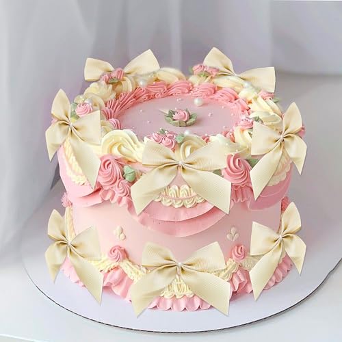 JeVenis Champagnerrosa Seidenband Schleife Kuchen Topper Schleife Kuchen Dekor Kokette Geburtstag Kuchen Bachelorette Kokette Geburtstag Party Schleife Party Dekorationen JeVenis Champagnerrosa Seidenband Schleife Kuchen Topper Schleife Kuchen Dekor Kokette Geburtstag Kuchen Bachelorette Kokette Geburtstag Party Schleife Party Dekorationen von JeVenis