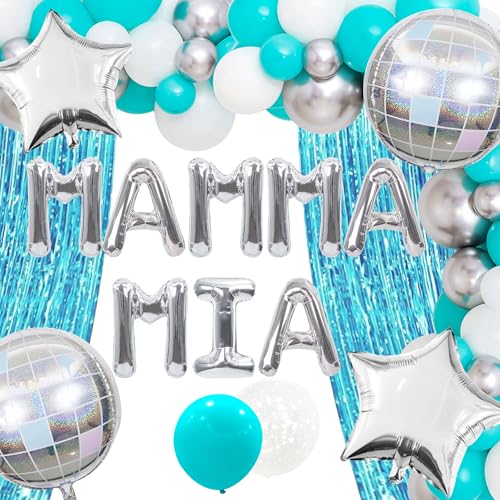 JeVenis Dancing Queen Bachelorette Party Dekoration - Mamma Mia Junggesellinnenabschied Supplies - Geburtstagsdekoration Luftballons Disco Dekoration von JeVenis