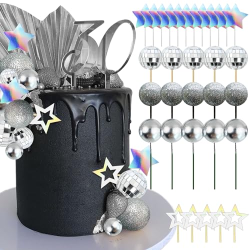 JeVenis Disco Ball Tortenaufleger Dancing Queen Tortenaufleger 80er Jahre Tortendekorationen Silberne Tortenkugeln Silberne Tortendekorationen Disco Ball Tortenaufleger JeVenis Disco Ball Tortenaufleger Dancing Queen Tortenaufleger 80er Jahre Tortendekorationen Silberne Tortenkugeln Silberne Tortendekorationen Disco Ball Tortenaufleger von JeVenis