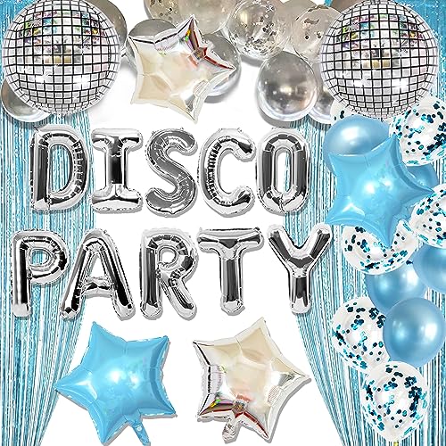 JeVenis Disco Party Ballons Boogie Party Dekoration Mamma Mia Party Dekoration Retro 70er Jahre Party Dekoration Abba Party Dekoration von JeVenis