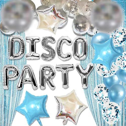 JeVenis Disco Party Ballons Boogie Party Dekoration Mamma Mia Party Dekoration Retro 70er Jahre Party Dekoration Abba Party Dekoration von JeVenis