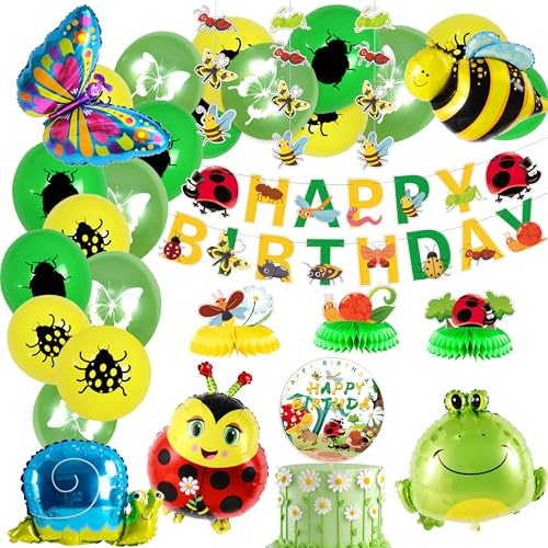 JeVenis Garten Geburtstagsdeko Geburtstag Party Dekoration Luftballons Mädchen Jungen Insekt Schmetterling Biene Tier Frosch Kindergeburtstag Deko Bunt für Deko Geburtstag Party Kinder JeVenis Garten Geburtstagsdeko Geburtstag Party Dekoration Luftballons Mädchen Jungen Insekt Schmetterling Biene Tier Frosch Kindergeburtstag Deko Bunt für Deko Geburtstag Party Kinder von JeVenis