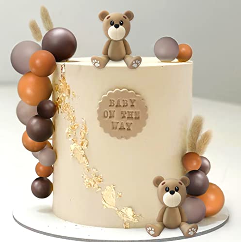 JeVenis Tortendeko Teddybär Gold Leaves Gender Reveal Partydeko Teddybär Kuchen Deko Mädchen Teddybär Kuchen Deko Babyparty Tortendeko für Geburtstag Babyparty Baby Shower JeVenis Tortendeko Teddybär Gold Leaves Gender Reveal Partydeko Teddybär Kuchen Deko Mädchen Teddybär Kuchen Deko Babyparty Tortendeko für Geburtstag Babyparty Baby Shower von JeVenis