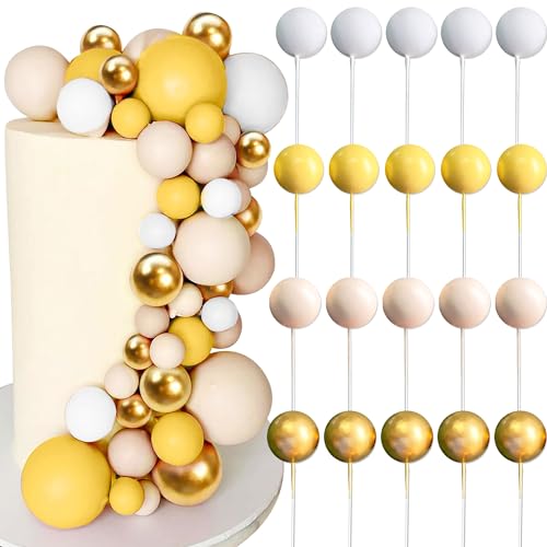 JeVenis Gold boho Tortendeko Kugeln Tortendeko Geburtstag Schaum Ball Kuchen Dekoration für Geburtstag Hochzeit Valentinstag Babyparty JeVenis Gold boho Tortendeko Kugeln Tortendeko Geburtstag Schaum Ball Kuchen Dekoration für Geburtstag Hochzeit Valentinstag Babyparty von JeVenis