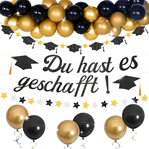 JeVenis Graduation Deko Glitzer Schwarz Bachelor Deko Bachelor Abschluss Herzlichen Glückwunsch Girlande Herzlichen Glückwunsch Girlande Abschluss Deko Graduation Party Dekoration JeVenis Graduation Deko Glitzer Schwarz Bachelor Deko Bachelor Abschluss Herzlichen Glückwunsch Girlande Herzlichen Glückwunsch Girlande Abschluss Deko Graduation Party Dekoration von JeVenis