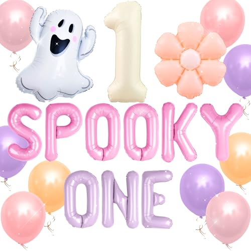 JeVenis Groovy Halloween 1. Geburtstag Party Dekorationen Spooky One Luftballons Banner Geist Ballons für Gänseblümchen Boho Halloween Gruselige One Birthday Supplies JeVenis Groovy Halloween 1. Geburtstag Party Dekorationen Spooky One Luftballons Banner Geist Ballons für Gänseblümchen Boho Halloween Gruselige One Birthday Supplies von JeVenis