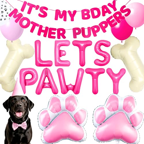 JeVenis Hund Geburtstag Party Ballon Girlande Kit Welpen Party Dekorationen Lets Pawty Supplies Puppy Birthday Pink Dog Decorations JeVenis Hund Geburtstag Party Ballon Girlande Kit Welpen Party Dekorationen Lets Pawty Supplies Puppy Birthday Pink Dog Decorations von JeVenis