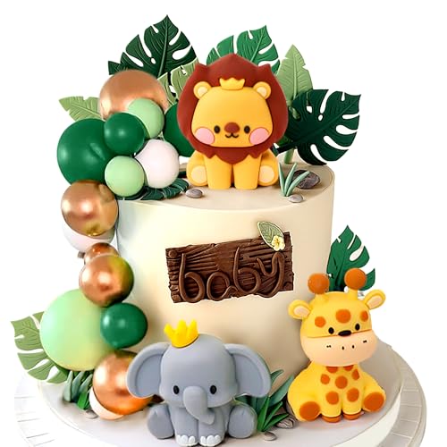 JeVenis Sage Green Tortendeko Tiere Kuchendeko Geburtstag Dschungel Geburtstag Deko Dschungel Themed Tortendeko für Birthday Party Kinder Mädchen BabyShower JeVenis Sage Green Tortendeko Tiere Kuchendeko Geburtstag Dschungel Geburtstag Deko Dschungel Themed Tortendeko für Birthday Party Kinder Mädchen BabyShower von JeVenis