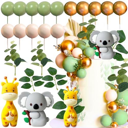 JeVenis Jungle Baby Shower Tortendeko Safari Tiere Kuchendeko Koala Giraffe Kuchen Topper Wild One Kuchen Dekoration Zwei Wild Cake Topper JeVenis Jungle Baby Shower Tortendeko Safari Tiere Kuchendeko Koala Giraffe Kuchen Topper Wild One Kuchen Dekoration Zwei Wild Cake Topper von JeVenis