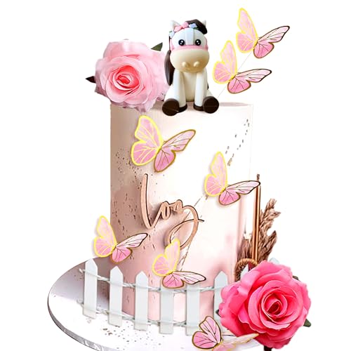 JeVenis Kuchendekoration mit Blumenmuster, Cowgirl-Kuchenaufsatz, Mädchen, Pferd, Party-Dekorationen, Pferderennen für Western-Cowgirl, Geburtstag, Babyparty JeVenis Kuchendekoration mit Blumenmuster, Cowgirl-Kuchenaufsatz, Mädchen, Pferd, Party-Dekorationen, Pferderennen für Western-Cowgirl, Geburtstag, Babyparty von JeVenis