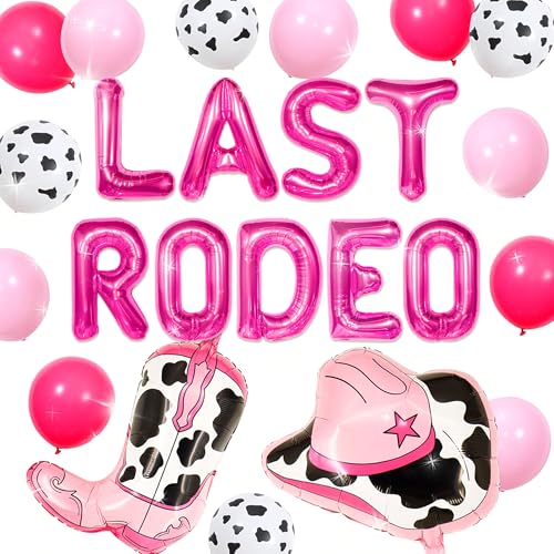 JeVenis Last Rodeo Junggesellinnenabschied Dekorationen Hot Pink Last Rodeo Luftballons Western Cowgirl Western Bachelorette Junggesellinnenabschied Zubehör JeVenis Last Rodeo Junggesellinnenabschied Dekorationen Hot Pink Last Rodeo Luftballons Western Cowgirl Western Bachelorette Junggesellinnenabschied Zubehör von JeVenis