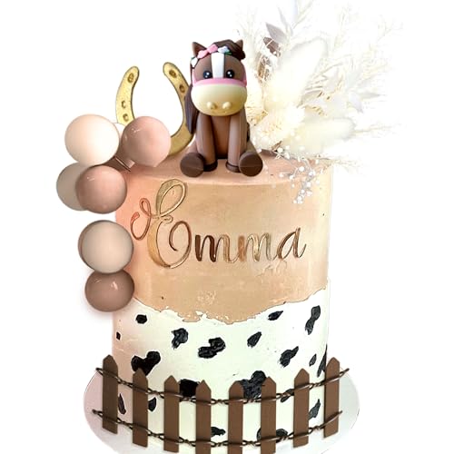 JeVenis Pferd Kuchendekoration Cowgirl Kuchen Topper Mädchen Pferd Party Dekorationen Pferderennen für Western Cowgirl Geburtstag Babyparty JeVenis Pferd Kuchendekoration Cowgirl Kuchen Topper Mädchen Pferd Party Dekorationen Pferderennen für Western Cowgirl Geburtstag Babyparty von JeVenis
