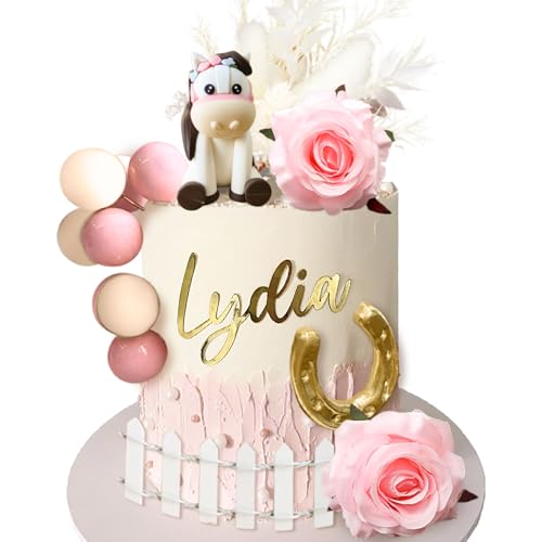 JeVenis Pferd Kuchendekoration Cowgirl Kuchen Topper Mädchen Pferd Party Dekorationen Pferderennen für Western Cowgirl Geburtstag Babyparty JeVenis Pferd Kuchendekoration Cowgirl Kuchen Topper Mädchen Pferd Party Dekorationen Pferderennen für Western Cowgirl Geburtstag Babyparty von JeVenis