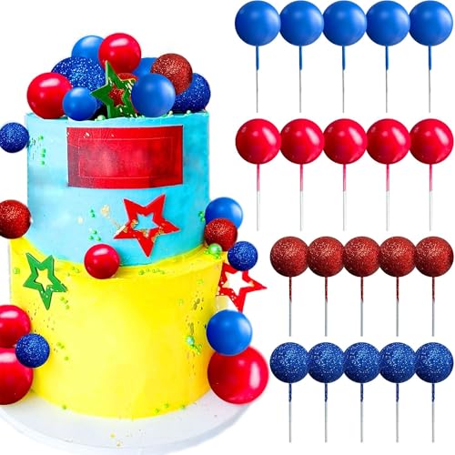 JeVenis Red Super Hero Tortendeko Kugeln Tortendeko Geburtstag Schaum Ball Kuchen Dekoration für Geburtstag Hochzeit Valentinstag Babyparty JeVenis Red Super Hero Tortendeko Kugeln Tortendeko Geburtstag Schaum Ball Kuchen Dekoration für Geburtstag Hochzeit Valentinstag Babyparty von JeVenis