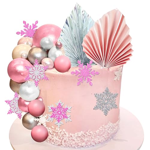 JeVenis Rosa Winter Onederland Tortendekoration Winter Wonderland Tortenaufleger Schneeflocke Tortendekoration für Schneeflocken Dusche Geburtstag JeVenis Rosa Winter Onederland Tortendekoration Winter Wonderland Tortenaufleger Schneeflocke Tortendekoration für Schneeflocken Dusche Geburtstag von JeVenis