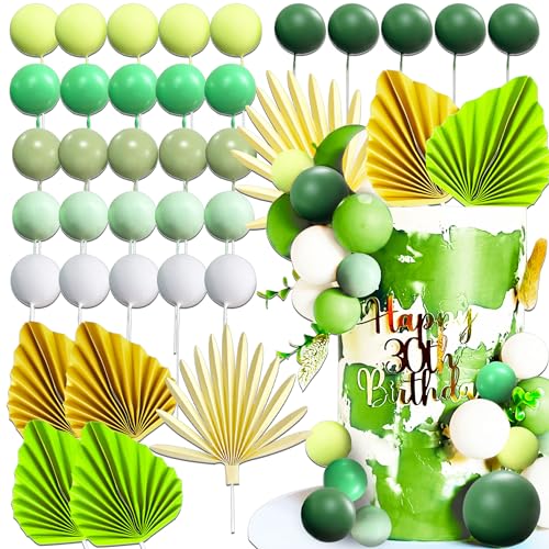 JeVenis Salbei Grün Tortendeko Kugeln Tortendeko Geburtstag Schaum Ball Kuchen Dekoration für Geburtstag Hochzeit Valentinstag party JeVenis Salbei Grün Tortendeko Kugeln Tortendeko Geburtstag Schaum Ball Kuchen Dekoration für Geburtstag Hochzeit Valentinstag party von JeVenis
