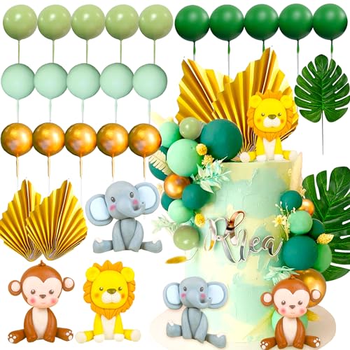 JeVenis Salbeigrün Dschungel Baby Shower Tortendeko Safari Tiere Kuchendeko Wild One Kuchen Dekorationen Zwei Wilde Kuchen Topper Giraffe Affe Cake Topper JeVenis Salbeigrün Dschungel Baby Shower Tortendeko Safari Tiere Kuchendeko Wild One Kuchen Dekorationen Zwei Wilde Kuchen Topper Giraffe Affe Cake Topper von JeVenis