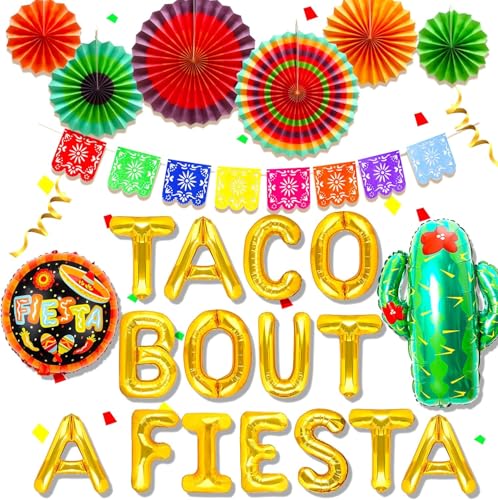 JeVenis Satz von 10 Taco Bout a Fiesta Luftballons Taco Bout a Party Dekoration Fiesta Banner Kaktus Dusche Dekoration Fiesta Dusche Dekorationen JeVenis Satz von 10 Taco Bout a Fiesta Luftballons Taco Bout a Party Dekoration Fiesta Banner Kaktus Dusche Dekoration Fiesta Dusche Dekorationen von JeVenis