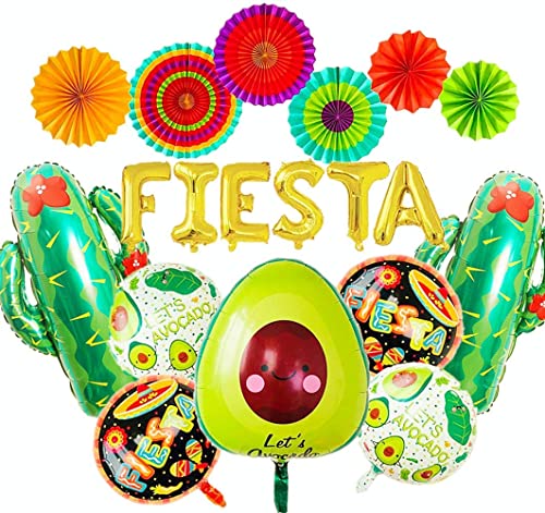 JeVenis mexikanischen Party Dekoration Fiesta Party Dekoration Fiesta Luftballons Kaktus Luftballons Fiesta Party Supplies Hochzeit Geburtstag Baby Shower von JeVenis