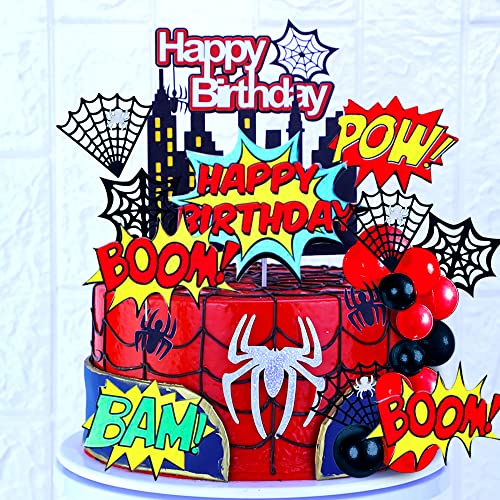 JeVenis Superhero Kuchen Dekoration Superhero Tortendekoration Superhero Geburtstag Dekoration (color) von JeVenis