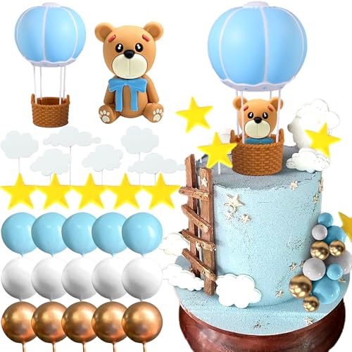 JeVenis Teddybär Tortendeko Tortendeko Taufe Junge Tortendeko Mädchen 1 Jahr Blau Tortendeko Teddybär Kuchen Dekoration für Hochzeit Babyshower Geburtstag Party JeVenis Teddybär Tortendeko Tortendeko Taufe Junge Tortendeko Mädchen 1 Jahr Blau Tortendeko Teddybär Kuchen Dekoration für Hochzeit Babyshower Geburtstag Party von JeVenis