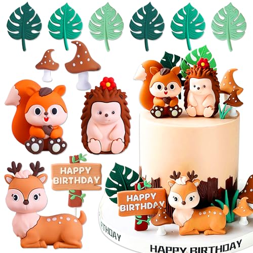 JeVenis Woodland Animals Figuren Cake Topper Woodland Animals Cake Toppers Woodland Animals Birthday Fox Deer Igel Cake Figures JeVenis Woodland Animals Figuren Cake Topper Woodland Animals Cake Toppers Woodland Animals Birthday Fox Deer Igel Cake Figures von JeVenis
