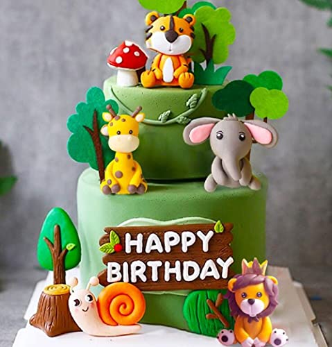 JeVenis Jungle Deko Kuchen Safari Jungle Deko Kuchen Tortendeko Jungle Safari Jungle Birthday Jungle Deko Geburtstag Safari Deko Geburtstag, Yellow, JeVenis-OITTG6+498+75 von JeVenis