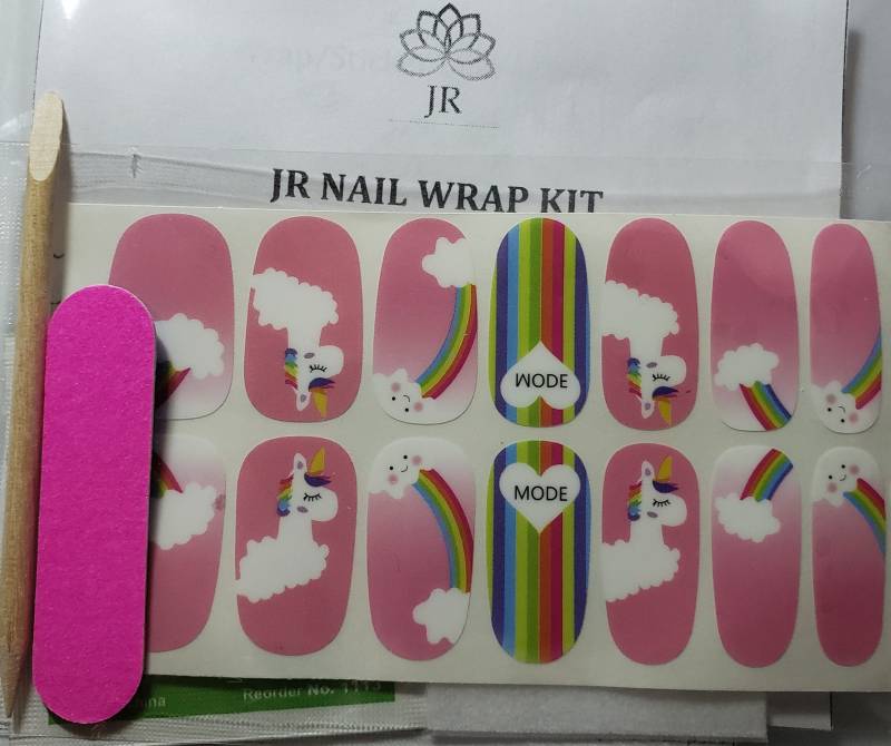 Jr Rainbows & Unicorns Nail Wrap Streifen Aufkleber Wasserdicht Selbstklebend Diy Maniküre Kit | 14 Tipps von JeaniRo