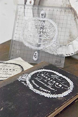 Jeanne d'Arc Living 702023 Vintage Stencil Stempel Text Milliner 12x11cm Shabby Chic Schablone Wiederverwendbar NEU Jeanne d'Arc Living 702023 Vintage Stencil Stempel Text Milliner 12x11cm Shabby Chic Schablone Wiederverwendbar NEU von Homry