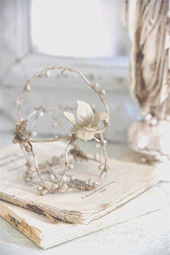 Jeanne d´Arc living Filigranes Körbchen mit Griff Vintage Perlenkorb geflochten H 12cm Blumenkörbchen Brautkörbchen mit Perlen und einer Seidenblume Jeanne d´Arc living Filigranes Körbchen mit Griff Vintage Perlenkorb geflochten H 12cm Blumenkörbchen Brautkörbchen mit Perlen und einer Seidenblume von Jeanne d´Arc living