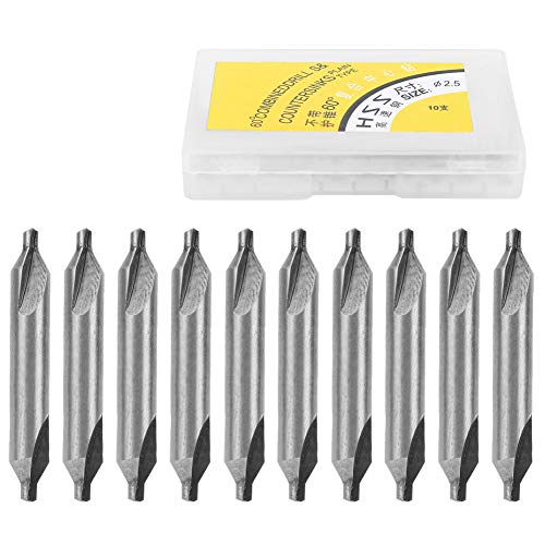10 Stück Zentrierbohrer Set Schnellarbeitsstahl 4341 Zylinderschaft Zentrierbohrer Kombibohrwerkzeuge 2,5 Mm für die Lochbearbeitung Bohrwerkzeug 10 Stück Zentrierbohrer Set Schnellarbeitsstahl 4341 Zylinderschaft Zentrierbohrer Kombibohrwerkzeuge 2,5 Mm für die Lochbearbeitung Bohrwerkzeug von Jeanoko