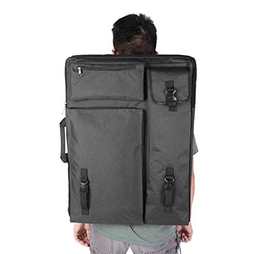 300D Matte Painting Rucksack Multifunktionskunst Portfolio Tote wasserdichte Kunstwerkzeuge für Outdoor Class Art Supplies Pigmente Bleistifte Künstler(Black) von Jeanoko
