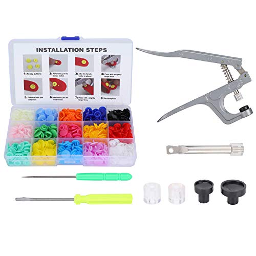 Handpresswerkzeug mit Installationswerkzeug, Druckknöpfe, Druckknöpfe, Zange, Schnappverschluss-Set, Kleidung, Nähen, Stickerei für Kleidung von Jeanoko