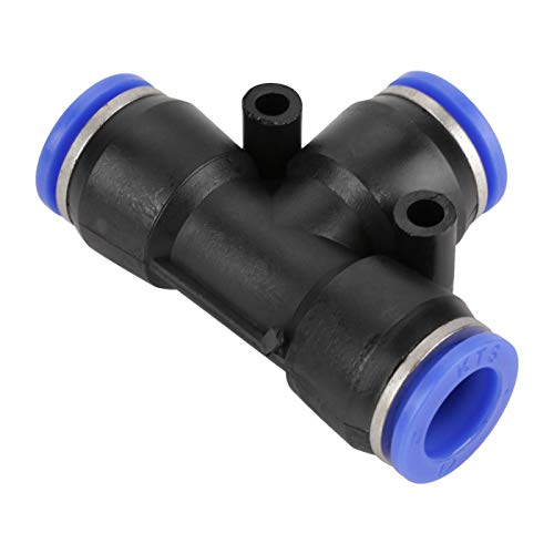 Jeanoko 10Pcs OD 12mm Pneumatischer Anschluss Luftschlauch Pneumatischer 3-Wege-T-Stück Anschlussverbinder Air Push Quick Fittings Kit Jeanoko 10Pcs OD 12mm Pneumatischer Anschluss Luftschlauch Pneumatischer 3-Wege-T-Stück Anschlussverbinder Air Push Quick Fittings Kit von Jeanoko