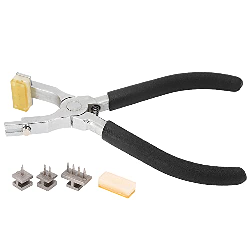 Schwarzer Griff Diamantschneidezange Diy Lederwerkzeug Puncher Verbesserte Zahnnaht Locher Edelstahl Flachmund Zinken Meißel Hand von Jeanoko