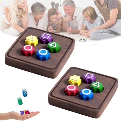 Gonggi-Spiel, Koreanisches Gonggi-Spiel, traditionelles Koreanisches Gong-Gi Jacks, Steinwurf-Set (2 Sets mit Sockel) von Jeayaeko