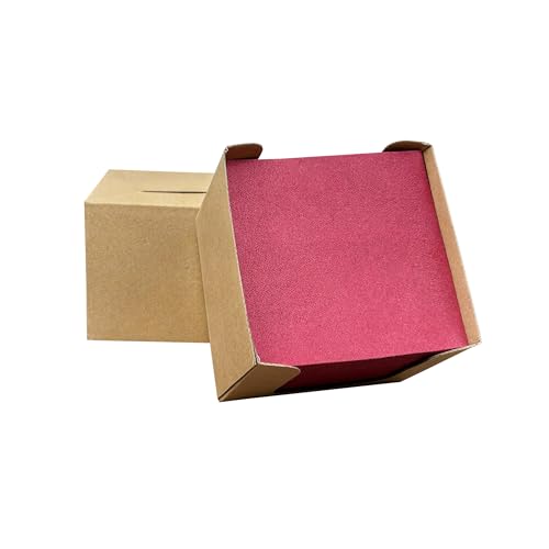 JEBBLAS Cocktail-Servietten mit einer Box als Halter, Einweg-Servietten für Getränke, Bar-Servietten, rote Leinen-Haptik, quadratische Serviette für Party, Hochzeit, hohe Qualität, 20,3 x 20,3 cm, 60 JEBBLAS Cocktail-Servietten mit einer Box als Halter, Einweg-Servietten für Getränke, Bar-Servietten, rote Leinen-Haptik, quadratische Serviette für Party, Hochzeit, hohe Qualität, 20,3 x 20,3 cm, 60 von Jebblas