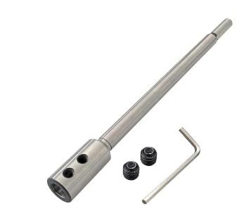 Jecdfs 170mm Extra lang verlängerung für forstnerbohrer mit 3/8"-schaft, Kohlenstoffstahl Verlängerungsschaft für Tieflochfräsungen und Durchbrüche, Inklusive Stellschrauben und Inbusschlüssel Jecdfs 170mm Extra lang verlängerung für forstnerbohrer mit 3/8"-schaft, Kohlenstoffstahl Verlängerungsschaft für Tieflochfräsungen und Durchbrüche, Inklusive Stellschrauben und Inbusschlüssel von Jecdfs