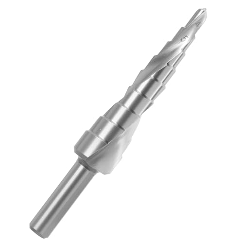 Jecdfs HSS Stufenbohrer PROFESSIONELL, kegelbohrer, Ø4-12mm Kegelbohrer für Präzisionsbohrungen in Edelstahl, Metall, Holz, Kunststoff, Hochleistungsschnellarbeitsstahl, Schälbohrer, Blechschälbohrer von Jecdfs