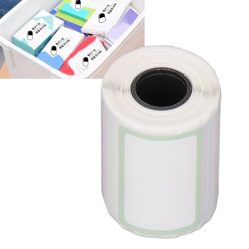 1 Roll -Selbstkleberpreisetikett, Label Maker Tape Adhäsive Klares Etikettpapier, 150 Blätter Pro Rolle, (40 x 25 mm / 1,57 x 0,98 Zoll Bunte Kante) von Jectse