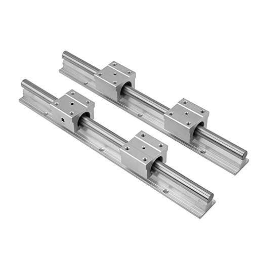 2Pcs 30cm Linearschienenführung, Verriegelung Typ SBR12 Gleitschienenwelle, mit 4Pcs Lager Gleitblock, hohe Härte, Rostschutz, für DIY CNC Fräser, Fräser, Drehmaschinen 2Pcs 30cm Linearschienenführung, Verriegelung Typ SBR12 Gleitschienenwelle, mit 4Pcs Lager Gleitblock, hohe Härte, Rostschutz, für DIY CNC Fräser, Fräser, Drehmaschinen von Jectse