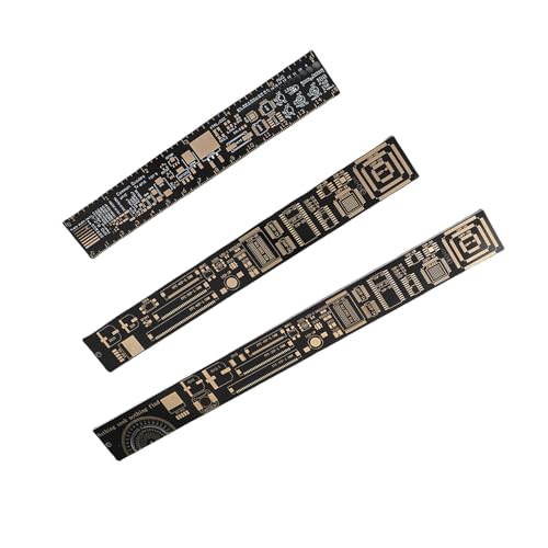 Jectse 3pcs PCB-Lineal-Set 6,3/7,87/10,23 Zoll, Multifunkslineal Electronic Engineers Hersteller Leiterplatten-Lineal Jectse 3pcs PCB-Lineal-Set 6,3/7,87/10,23 Zoll, Multifunkslineal Electronic Engineers Hersteller Leiterplatten-Lineal von Jectse