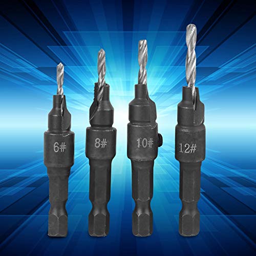 Jectse 4-teiliges bohrmei? Elset £ ¬ 6-12# Bohrer-kit aus Kohlenstoffstahl Holzbearbeitungsbohrer mit Sechskantschmessel Zubeh? Jectse 4-teiliges bohrmei? Elset £ ¬ 6-12# Bohrer-kit aus Kohlenstoffstahl Holzbearbeitungsbohrer mit Sechskantschmessel Zubeh? von Jectse