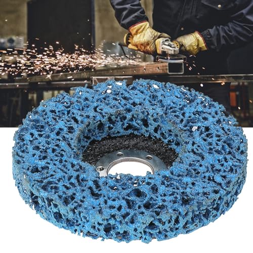Jectse 5 Stück Poly Strip Schlleifsches Rostfarbneentferner, Schnelles Vernen von Farbe Oder Rost, Gleimmäßiger Schleif (125 * 14 * 22 Lochblau Gold) von Jectse