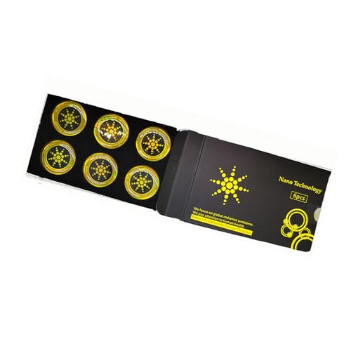 Jectse Elektronische Geräte -Schutzaufkleber Verbessert die Anrufqualitäts -Anti Strahlungsaufkleber für Alle Geräte 6PCs (GOLD) von Jectse