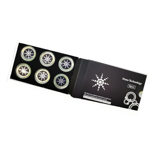 Jectse Elektronische Geräte -Schutzaufkleber Verbessert die Anrufqualitäts -Anti Strahlungsaufkleber für Alle Geräte 6PCs (SILVER) von Jectse