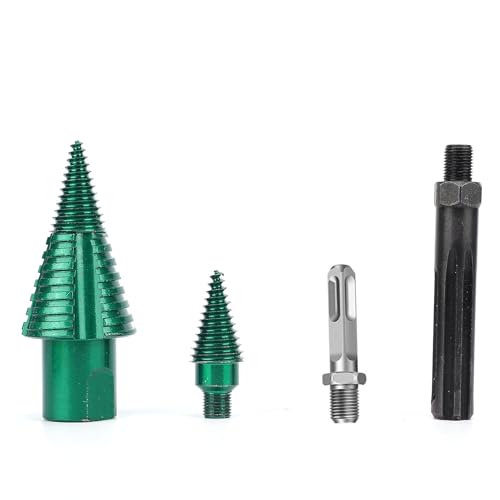 Jectse Holzspaltbohrer -Bit -Kit, Brennholz -Protokollsplitter -Bohrer mit Abnehmbarem Design, mit Quadratischen und 5 Pit Shank Stahlbrennholz für Campinghausgebrauch Jectse Holzspaltbohrer -Bit -Kit, Brennholz -Protokollsplitter -Bohrer mit Abnehmbarem Design, mit Quadratischen und 5 Pit Shank Stahlbrennholz für Campinghausgebrauch von Jectse