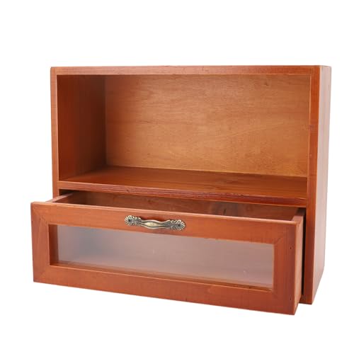 Jectse Massivholz Vintage Schreibtisch Organizer Tabletop Lagerschrank Displanschrank mit Schublade für Schlafzimmer Wohnzimmer Jectse Massivholz Vintage Schreibtisch Organizer Tabletop Lagerschrank Displanschrank mit Schublade für Schlafzimmer Wohnzimmer von Jectse